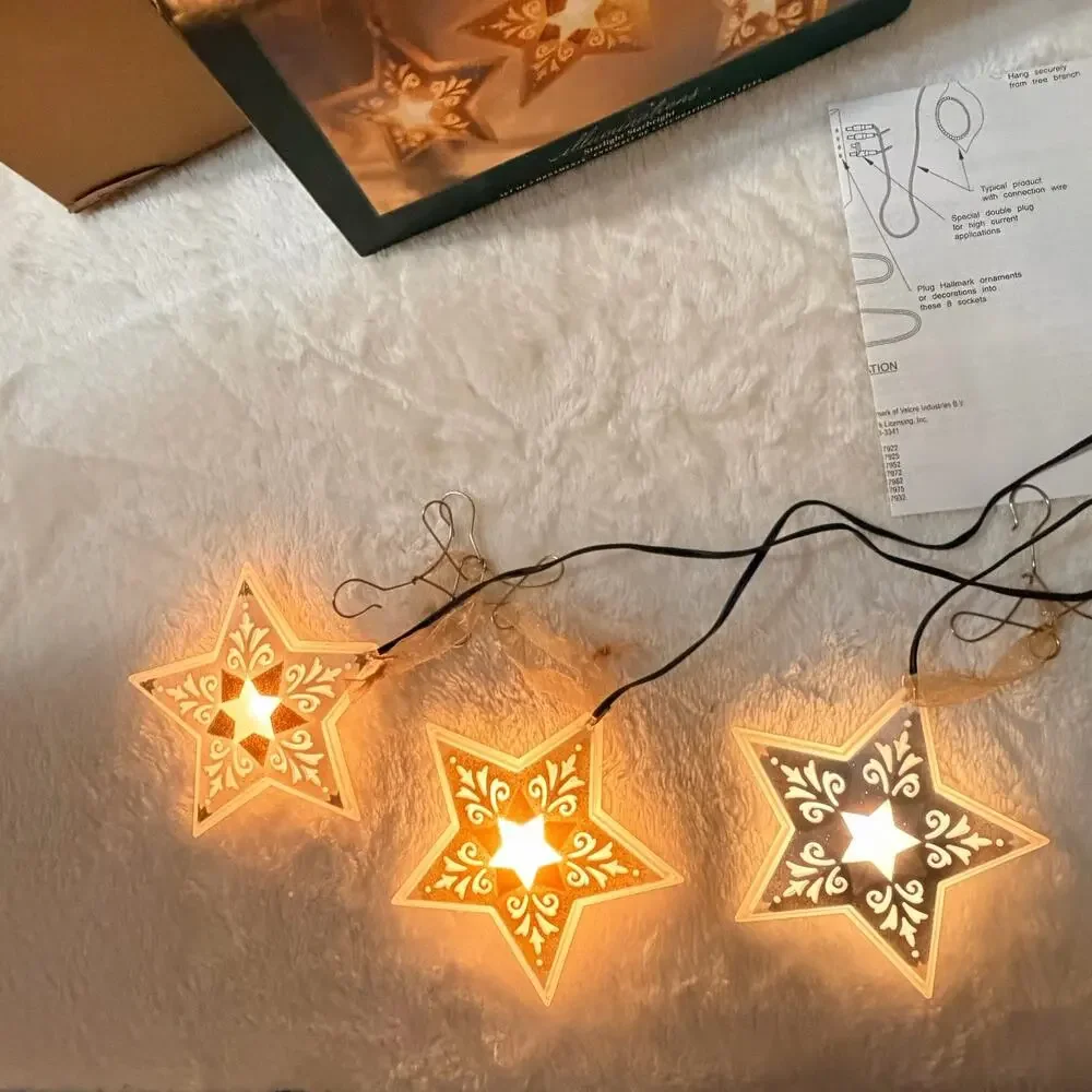 Hallmark Illuminations Starlight Starbright Set Of 3 In Box & Power Box Pack EUC